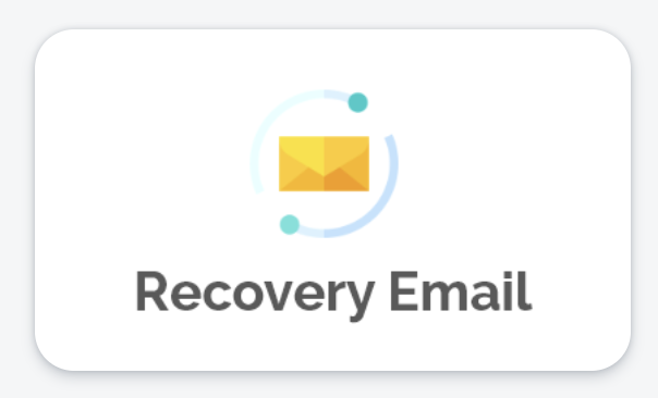 The Recovery Email tile