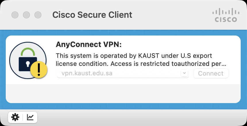 Connect window