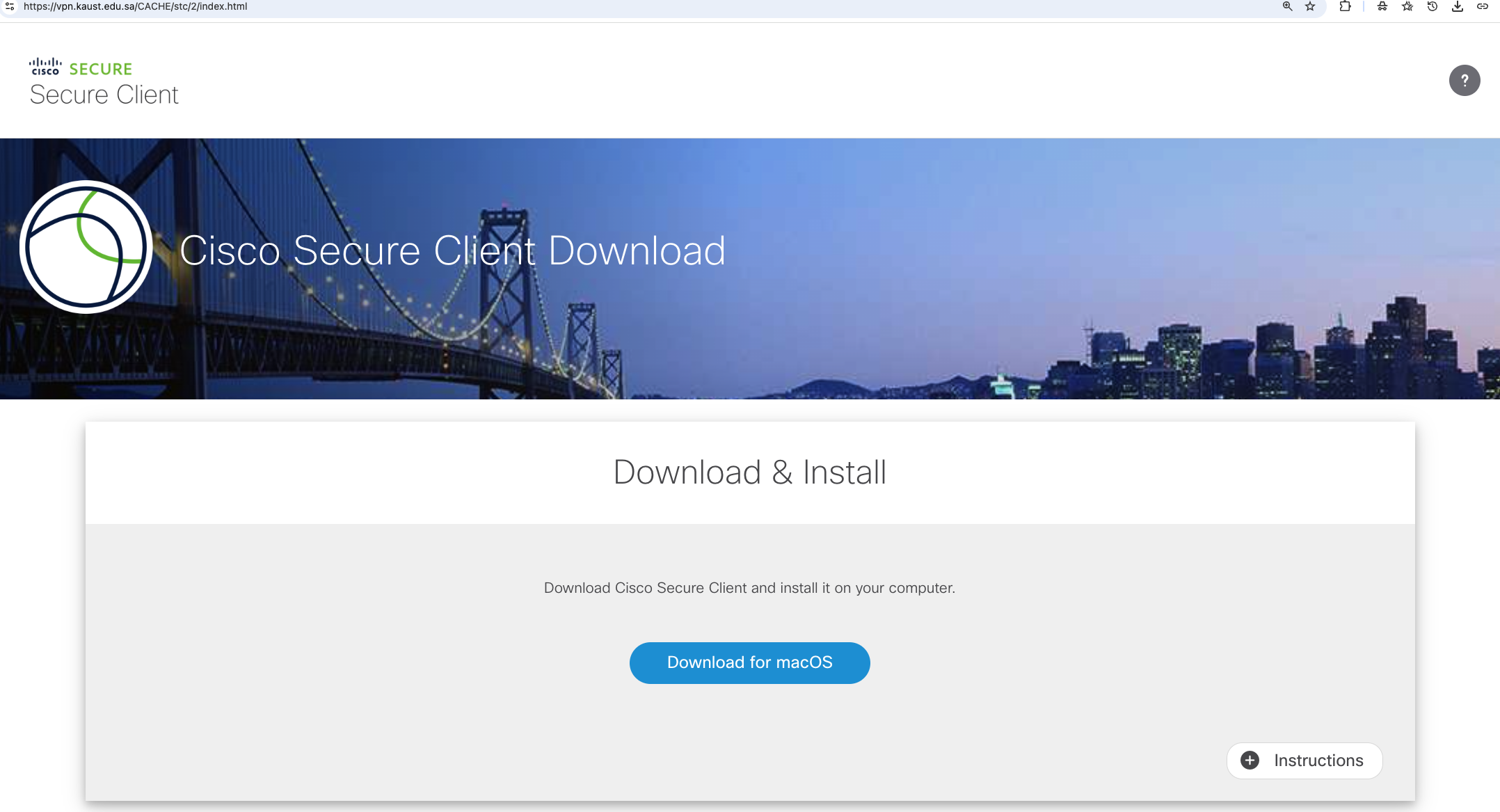 Download for macOS button