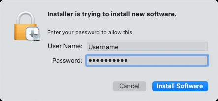 Password prompt