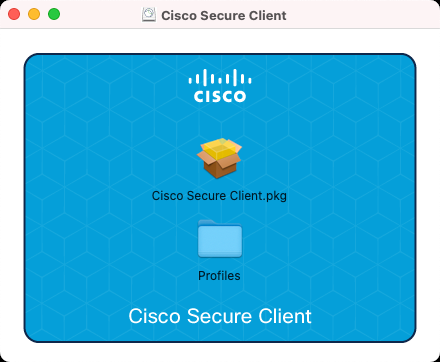 Disk image with Cisco Secure Client.pkg
